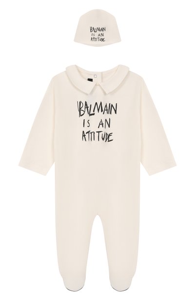 Комплект из комбинезона и шапки BALMAIN, арт. BZB300
