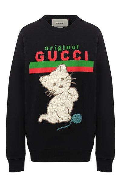 Женский хлопковый свитшот GUCCI, арт. 617964/XJCRU