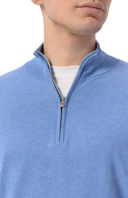 Хлопковый джемпер Andrea Campagna M5426-8062 Голубой  M5426-8062 Фото 5