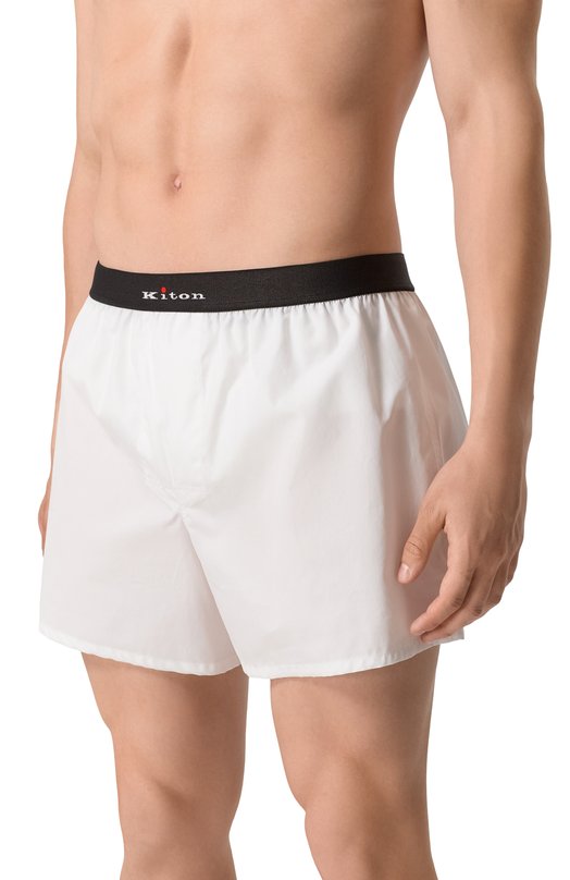 Хлопковые боксеры Kiton UNWBX17K0748D02 Белый  UNWBX17K0748D02 Фото 2