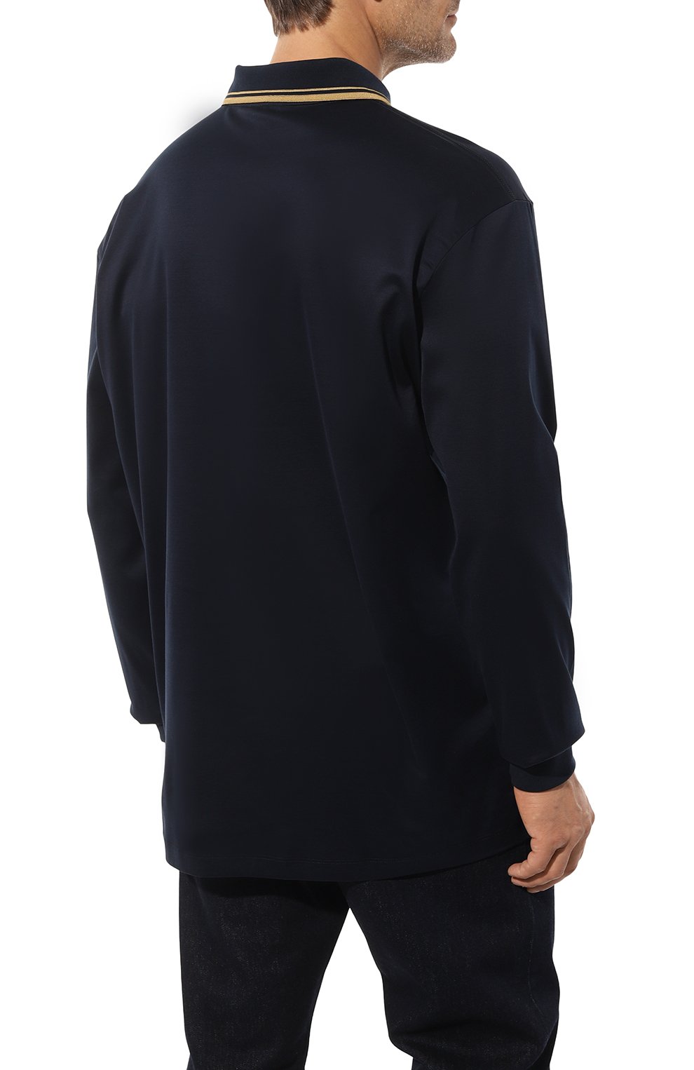 Хлопковое поло PAUL&SHARK темно-синего цвета по цене 41850 руб., арт. 13311769/3XL-6XL, фото 4 Хлопковое поло PAUL&SHARK, арт. 13311769/3XL-6XL, фото 4