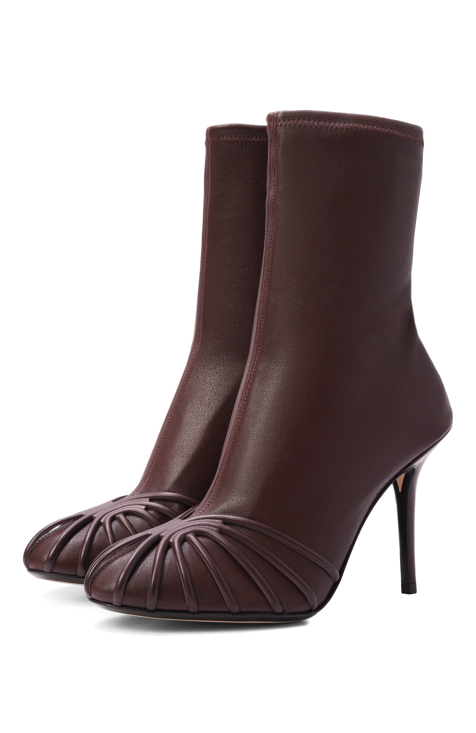 Кожаные ботильоны karen 95 ALEVI MILANO, арт. L26S7004.R.1044301/NAPPA STRETCH, фото 1