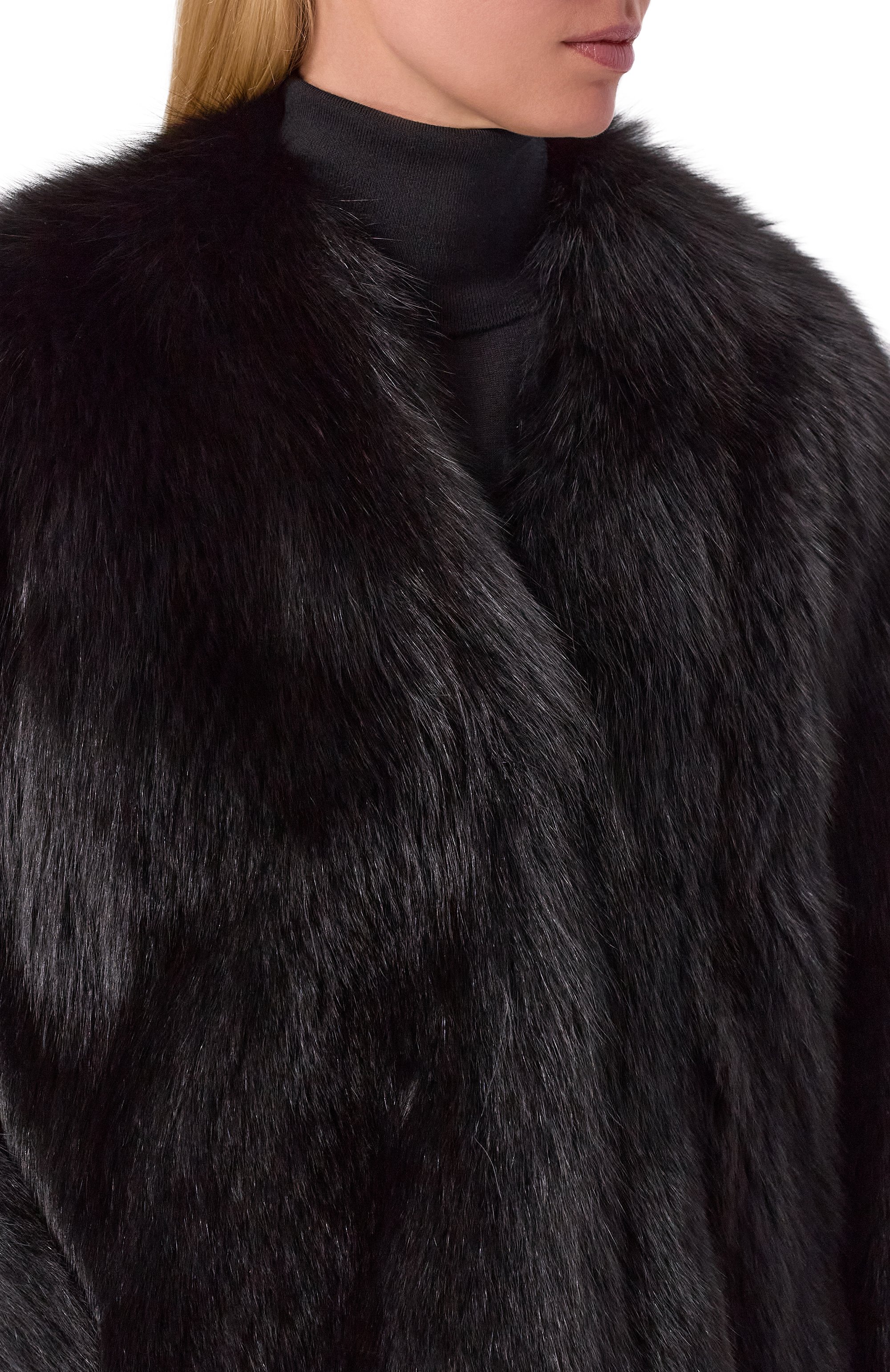 Шуба из лисы GIULIA GURMAN черного цвета по цене 860000 руб., арт. J3B40, фото 5 Шуба из лисы GIULIA GURMAN, арт. J3B40, фото 5