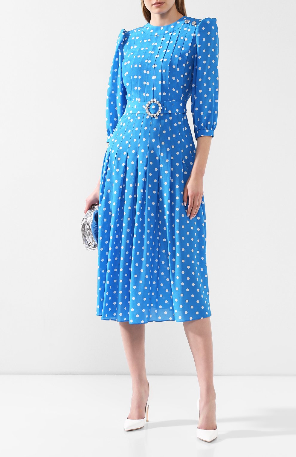 Шелковое платье ALESSANDRA RICH, арт. FAB2016-F2818, фото 2