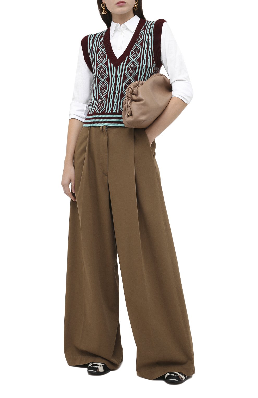 Хлопковые брюки DRIES VAN NOTEN, арт. 202-30940-1282, фото 2