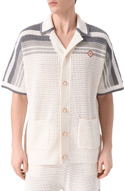 Хлопковая рубашка CASABLANCA, арт. M-SP26-KW-933-01, фото 3