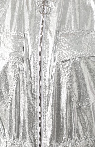 Парка с капюшоном STELLA MCCARTNEY серебряного цвета по цене 97050 руб., арт. 600546/S0B17, фото 5 Парка с капюшоном STELLA MCCARTNEY, арт. 600546/S0B17, фото 5