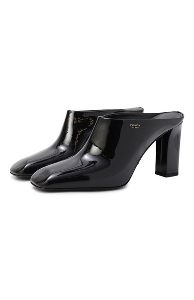 Женские лакированные мюли PRADA, арт. 1I839N/069