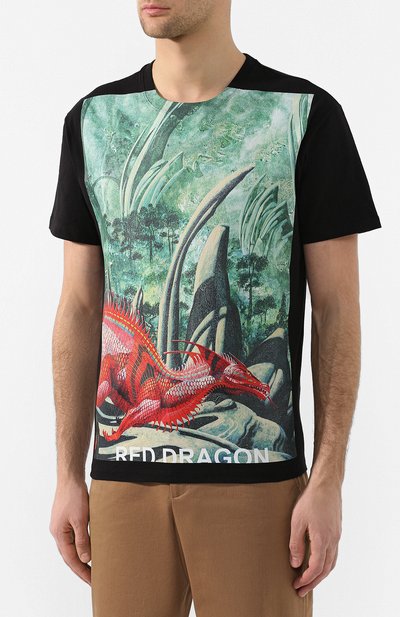 Хлопковая футболка VALENTINO, арт. TV0MG06P69H, фото 3