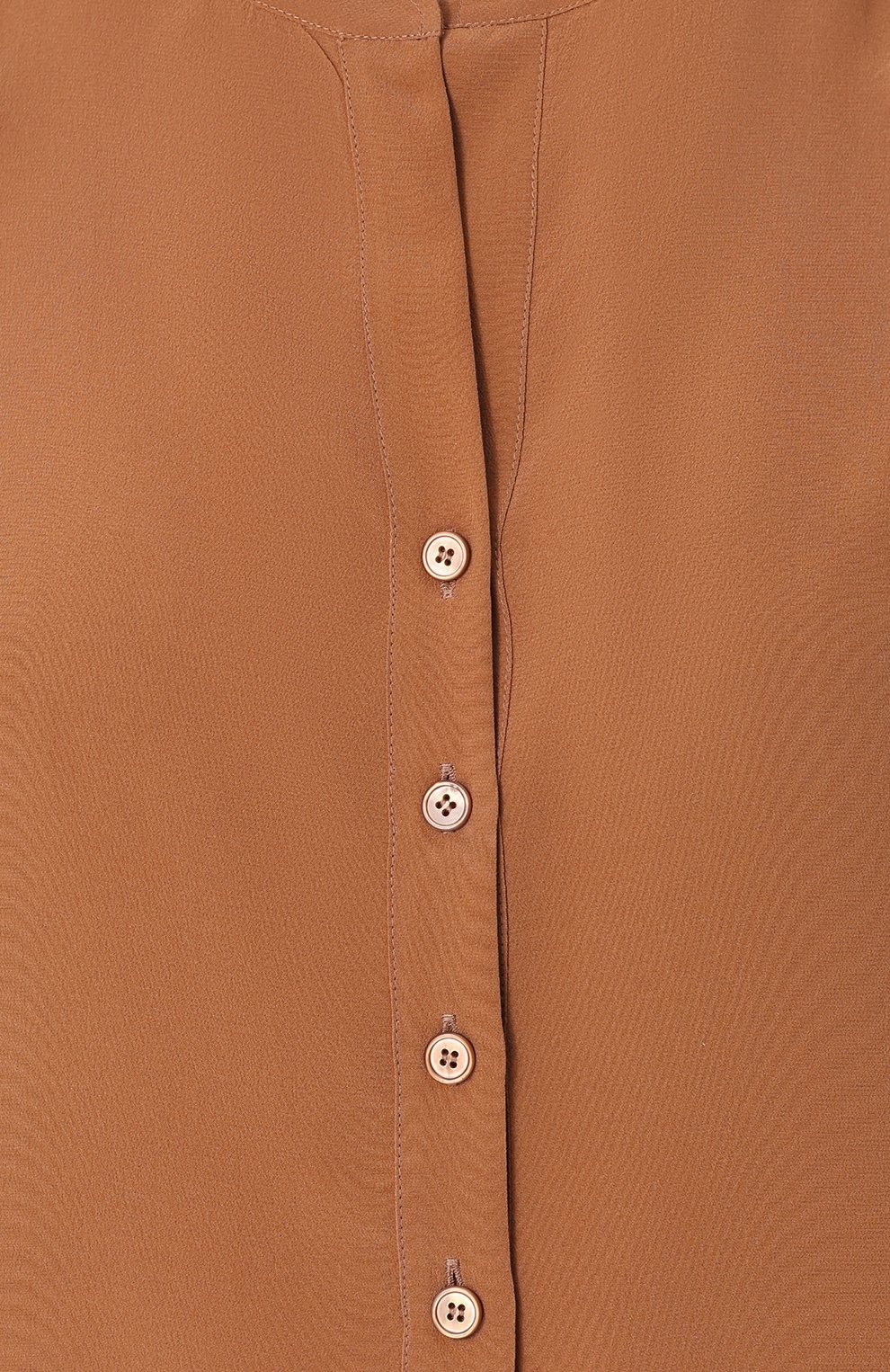 Прямая шелковая блуза с воротником-стойкой STELLA MCCARTNEY, арт. 358313/SY206, фото 5