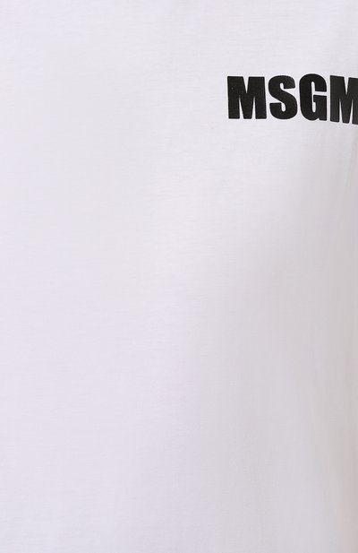 Хлопковая футболка MSGM, арт. 3441MDM104/237002, фото 5