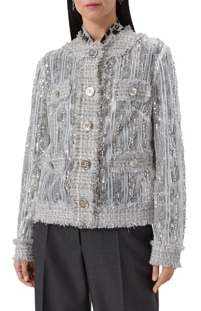 Жакет с отделкой пайетками DOLCE & GABBANA, а�рт. F27DLT/FLSKC, фото 3