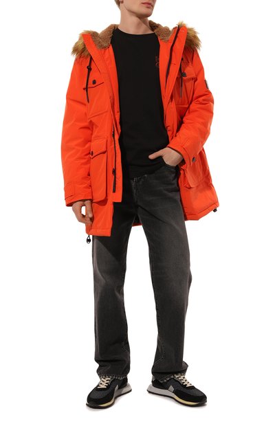Утепленная парка DIESEL оранжевого цвета по цене 45600 руб., арт. A06284/0IDAP, фото 2 Утепленная парка DIESEL, арт. A06284/0IDAP, фото 2