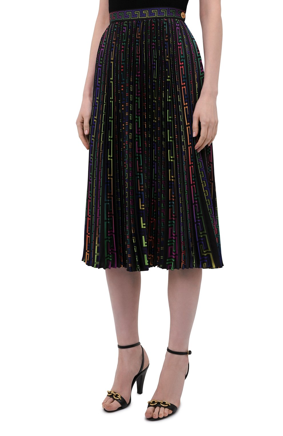Плиссированная юбка VERSACE, арт. 1000949/1A01104, фото 3
