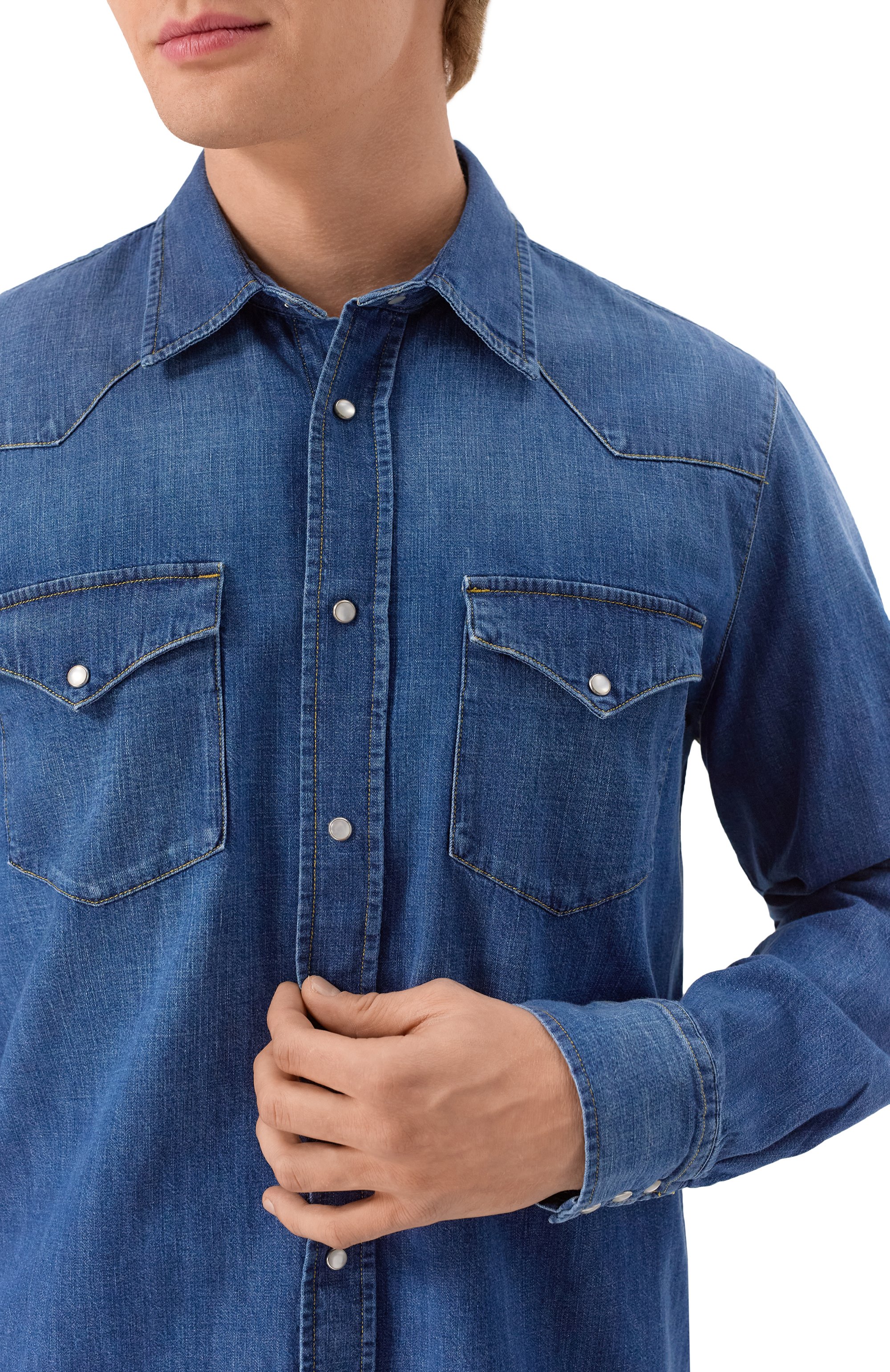 Джинсовая рубашка MVST, арт. C0DY/B059, фото 5