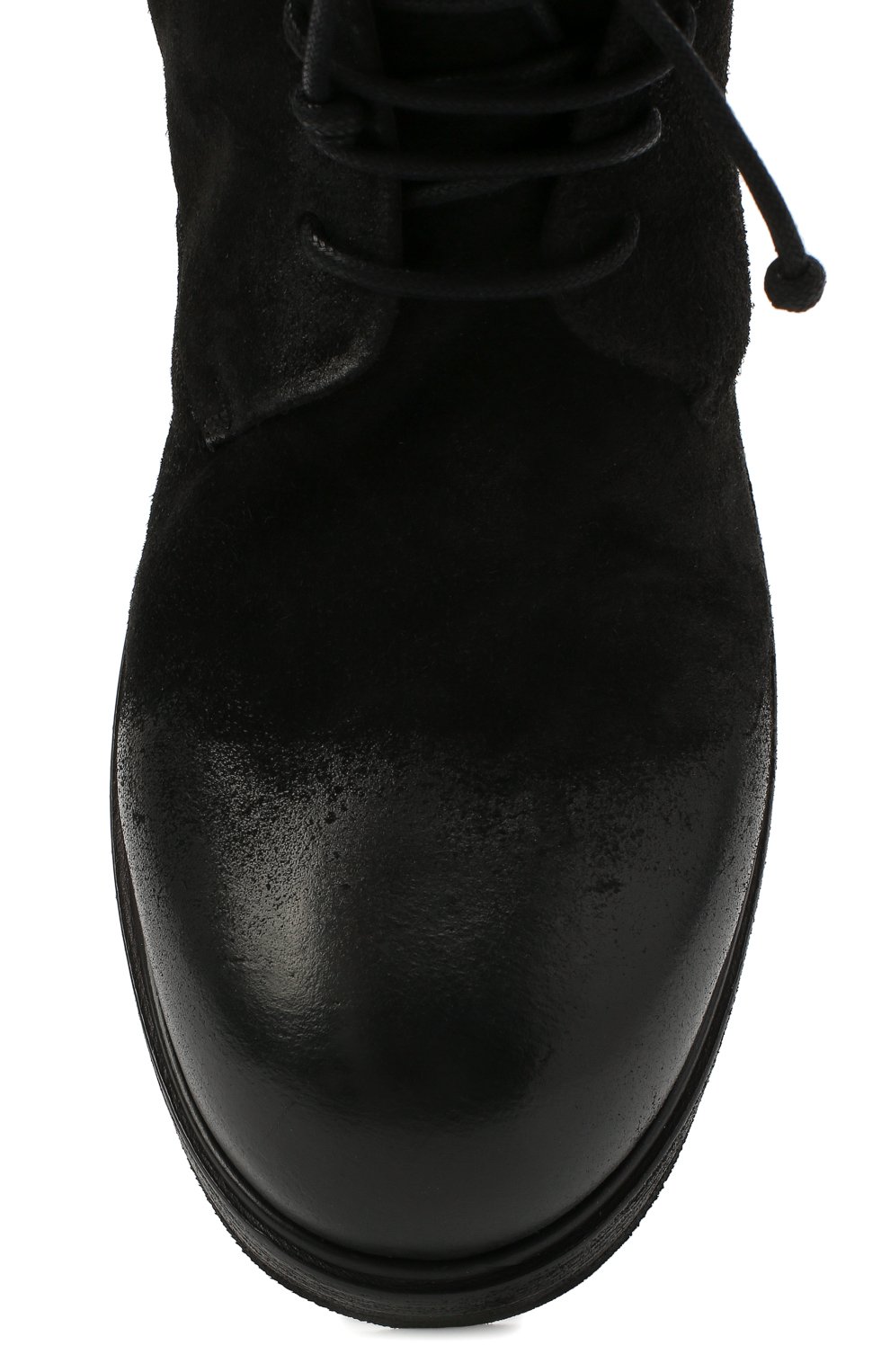 Замшевые ботинки MARSELL черного цвета по цене 89950 руб., арт. MM1178/PELLE R0VESCI0, фото 5 Замшевые ботинки MARSELL, арт. MM1178/PELLE R0VESCI0, фото 5