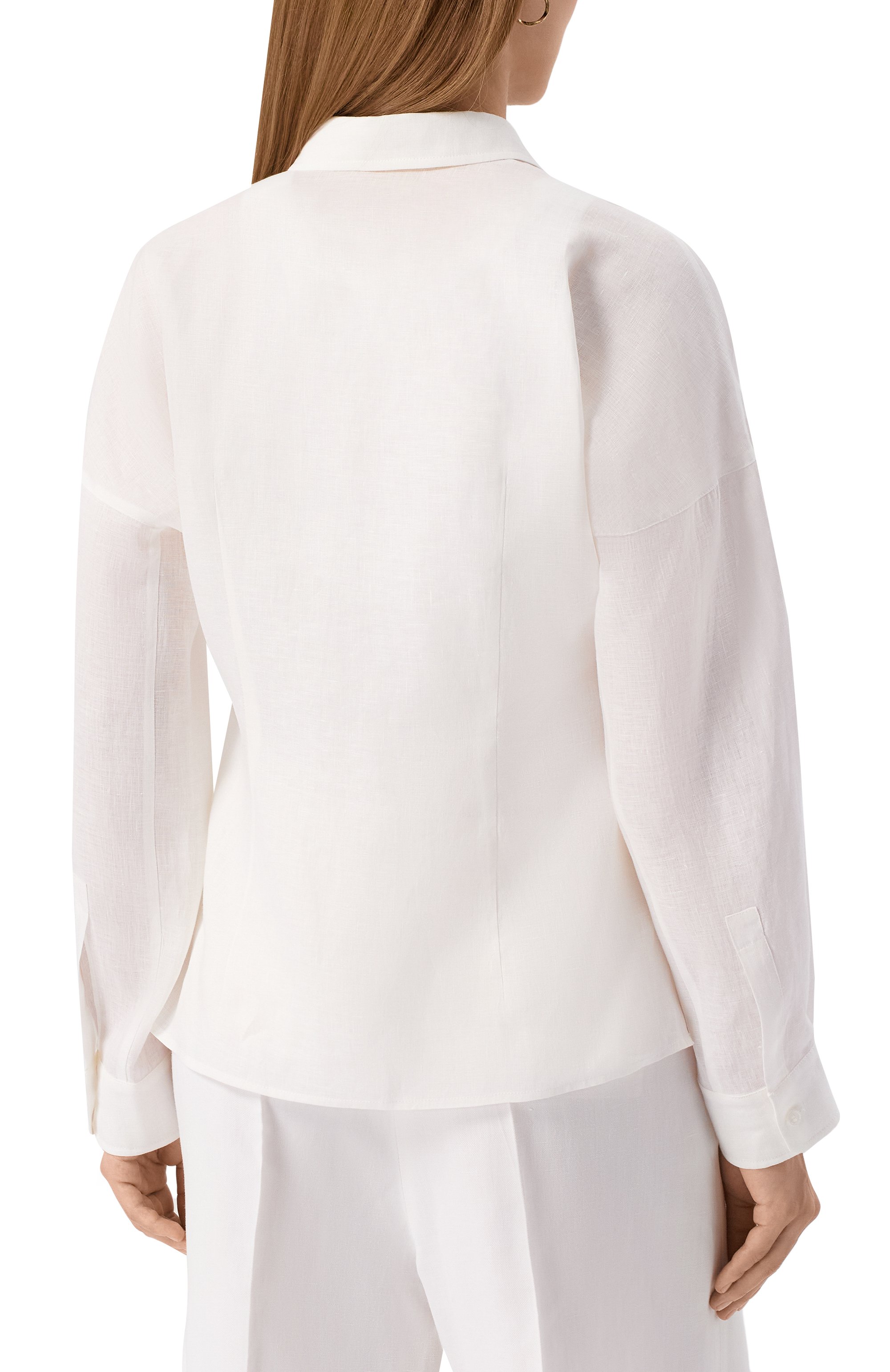 Льняная рубашка WEEKEND MAX MARA, арт. SP0LET0, фото 4