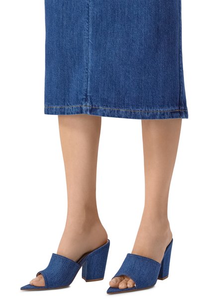 Текстильные мюли GIANVITO ROSSI, арт. G10042.85RIC.DEMMIDB, фото 3