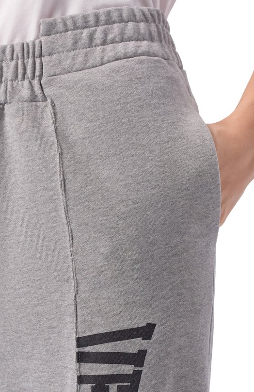 Хлопковые брюки VETEMENTS WE76SP507G/1302 M0LLET0N Серый  WE76SP507G/1302 M0LLET0N Фото 5