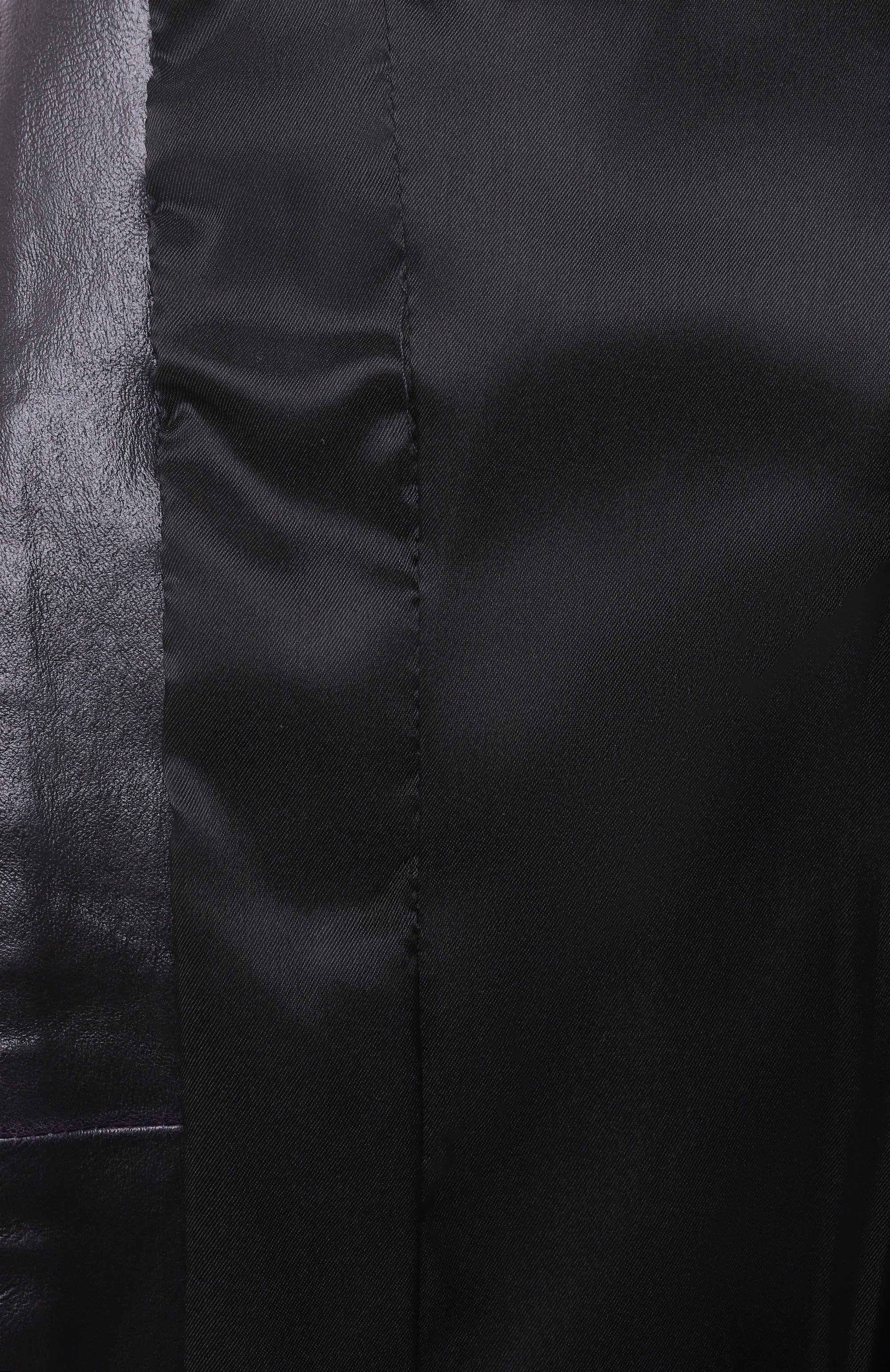 Кожаный жакет THE ATTICO темно-фиолетового цвета по цене 351500 руб., арт. 247WCG77, фото 7 Кожаный жакет THE ATTICO, арт. 247WCG77, фото 7