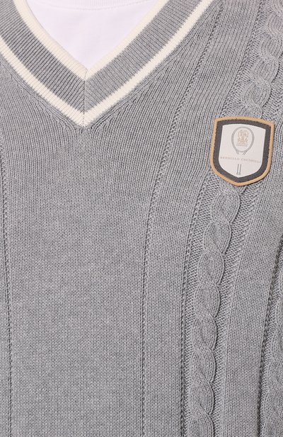 Хлопковый жилет BRUNELLO CUCINELLI, арт. M2870B2264, фото 5