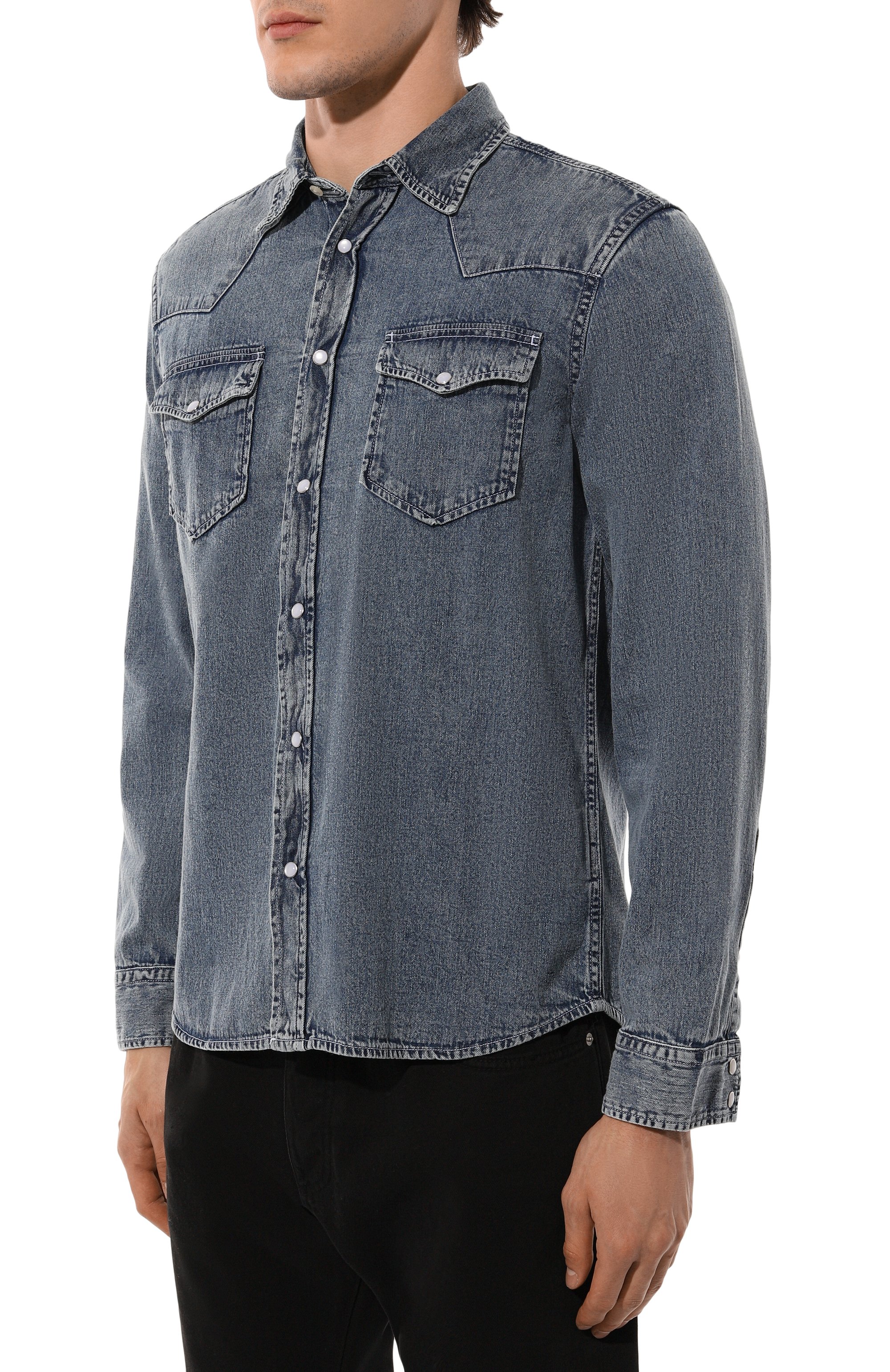 Джинсовая рубашка WOOLRICH, арт. CFWOSI0158MRUT4037, фото 3