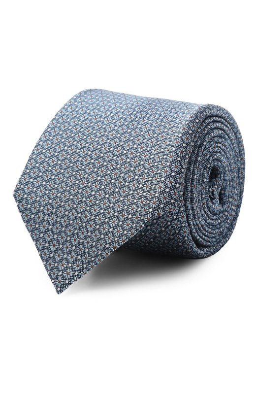 Шелковый галстук Canali 82/HJ04484 Голубой 82/HJ04484