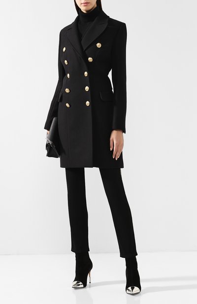 Двубортное пальто из смеси шерсти и кашемира BALMAIN, арт. 142400/W006, фото 2