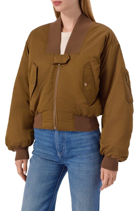 Бомбер Chloé CH25AVE16113 Коричневый  CH25AVE16113 Фото 3