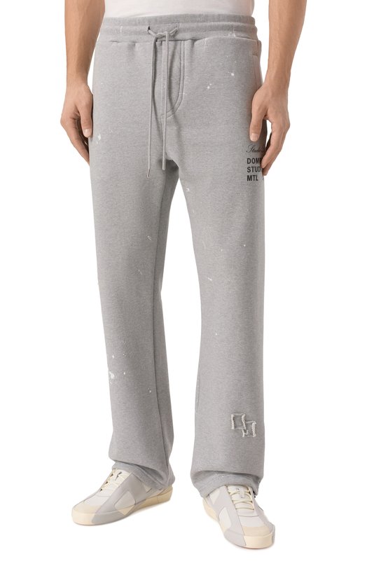 Хлопковые брюки DOMREBEL M STAFF SWEATPANTS Серый  M STAFF SWEATPANTS Фото 3