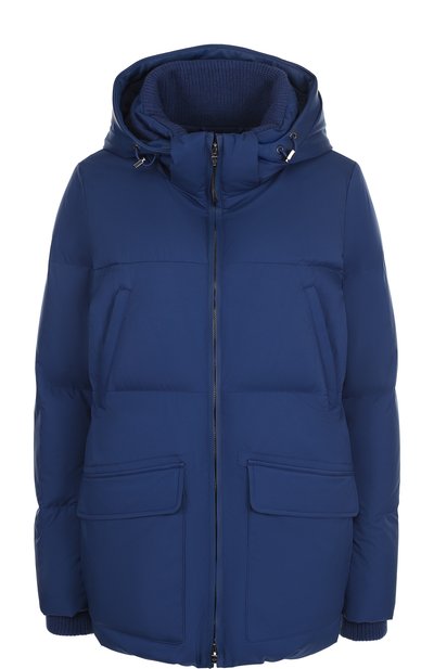 Пуховик на молнии с карманами и капюшоном LORO PIANA, арт. FAF9067, фото 1