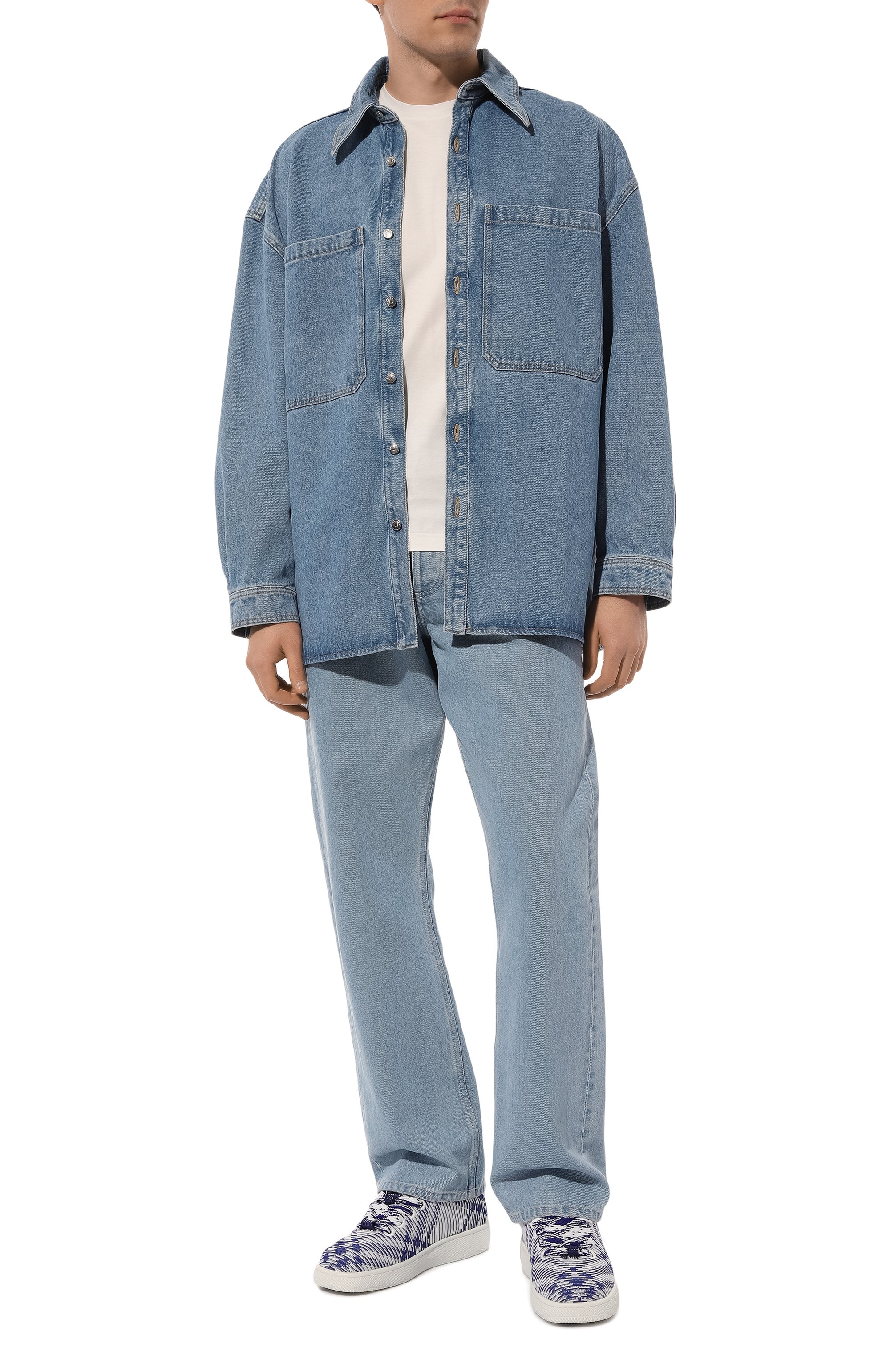 Текстильные кеды box BURBERRY, арт. 8081584, фото 2