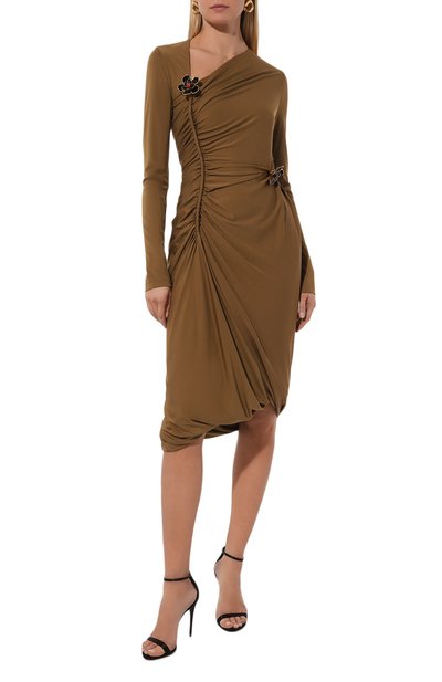 Платье из вискозы BOTTEGA VENETA, арт. 784843-V4FB0, фото 2