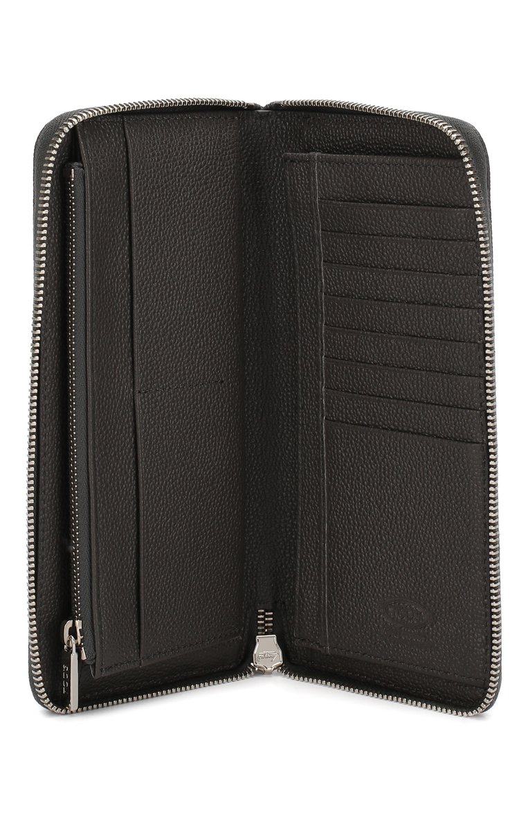 Мужской кожаное портмоне TOD’S серого цвета, арт. XAMACHA1400GPA | Фото 3 (Статус проверки: Проверено, Проверена категория; Материал: Натуральная кожа; Нос: Не проставлено)