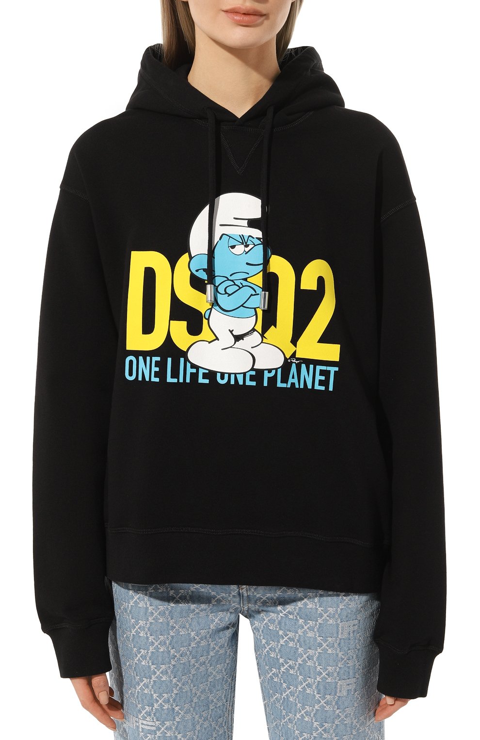 Хлопковое худи dsquared2 x the smurfs DSQUARED2, арт. S73GU0099/S25590, фото 3