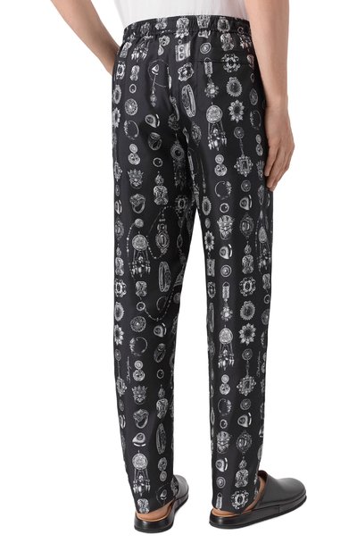 Шелковые домашние брюки DOLCE & GABBANA, арт. GVCRAT/IS1ZV, фото 4