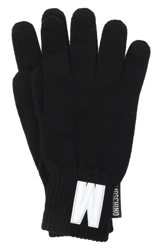 Шерстяные перчатки Moschino 60804/M5878 Чёрный 60804/M5878