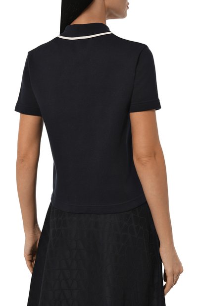 Хлопковое поло VALENTINO, арт. 5B3KC57C8P9, фото 4