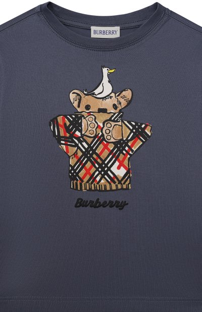 Хлопковая футболка BURBERRY, арт. 8132340, фото 3