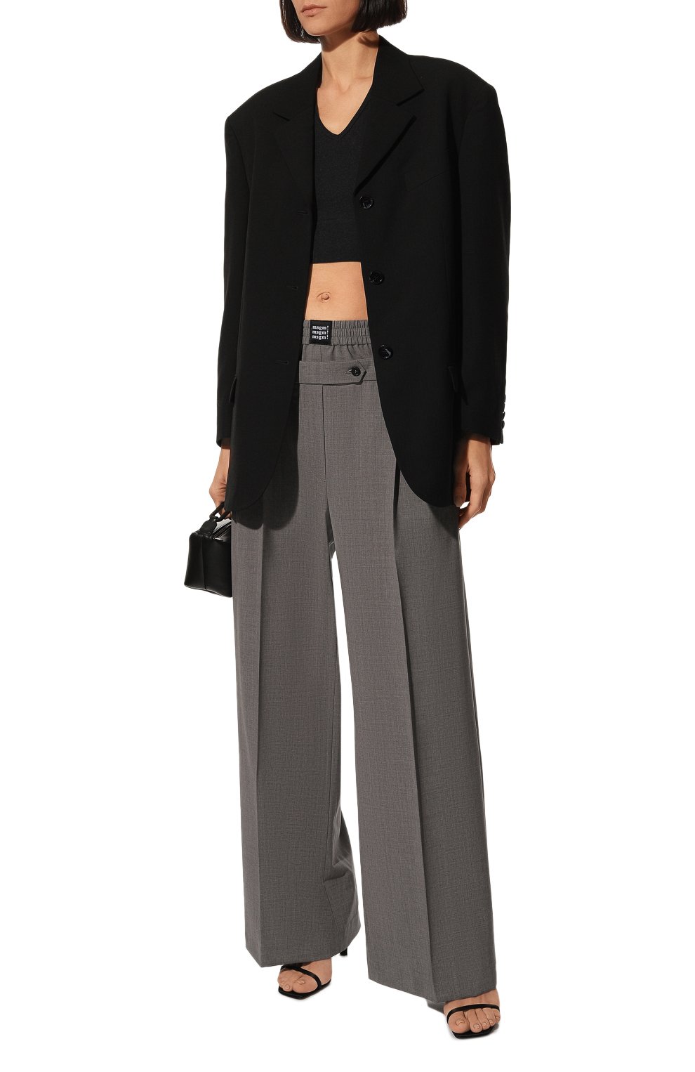 Шерстяные брюки MSGM, арт. 3342MDP116 227603, фото 2