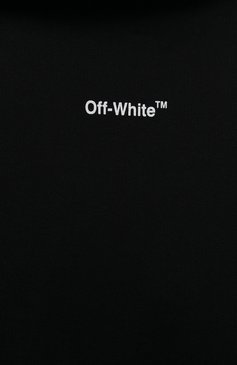 Детский хлопковое худи OFF-WHITE черного цвета, арт. 0BBB004C99FLE001 | Фото 3 (Рукава: Длинные; Мальчики Кросс-КТ: Худи-одежда; Материал сплава: Проставлено; Материал внешний: Хлопок; Драгоценные камни: Проставлено)