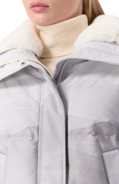 Пуховик с отделкой из кролика YVES SALOMON, арт. KV00460/J19G, фото 5