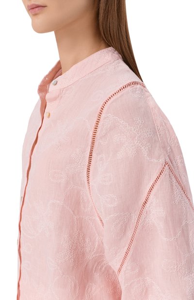 Льняная рубашка 120% LINO, арт. 33ALIW1PKM/000G465, фото 5