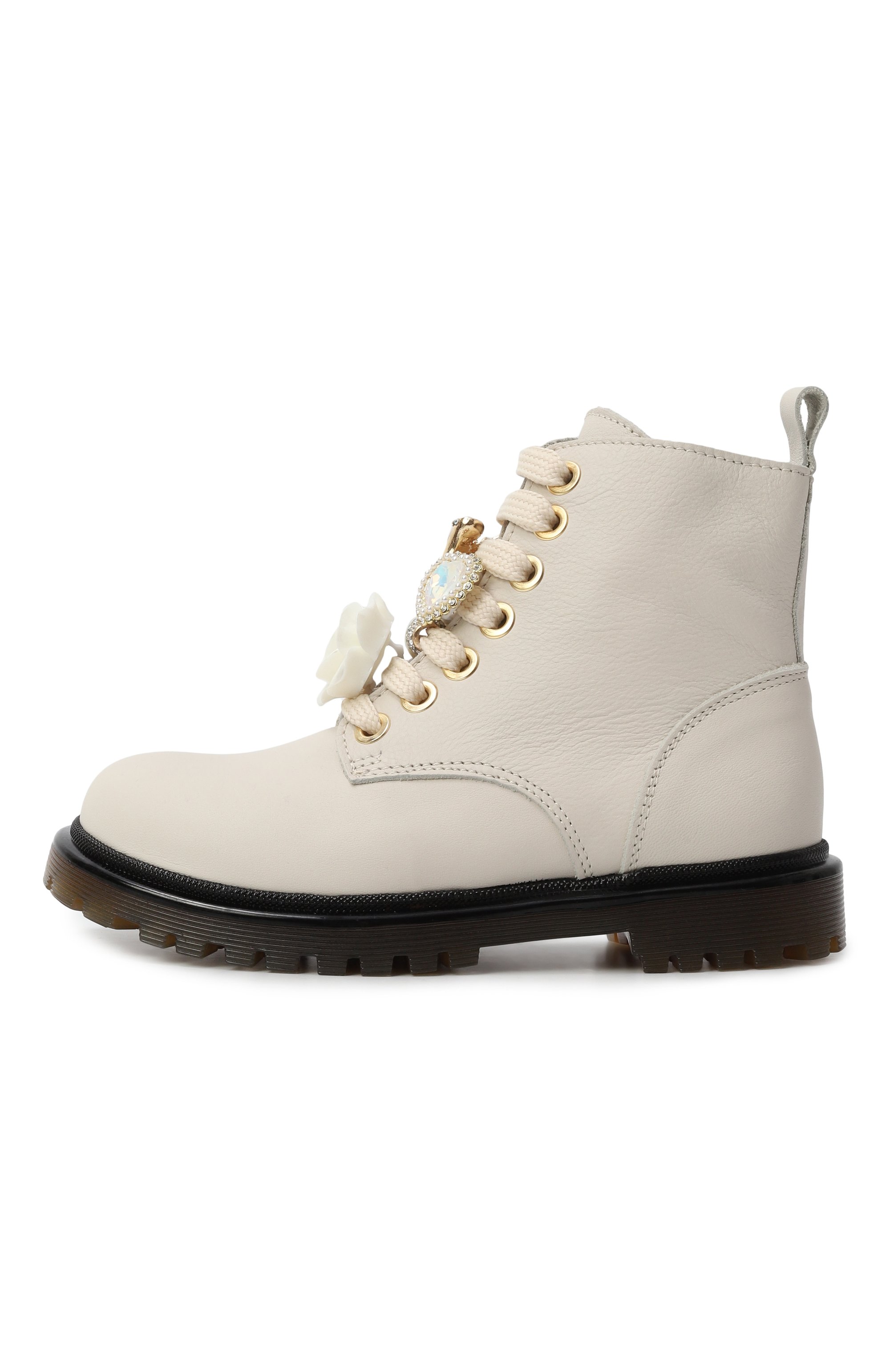 Кожаные ботинки MONNALISA, арт. 8CF015, фото 2