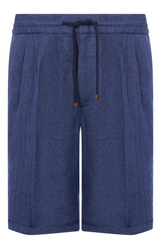 Льняные шорты Brunello Cucinelli MH251U0020 Синий MH251U0020