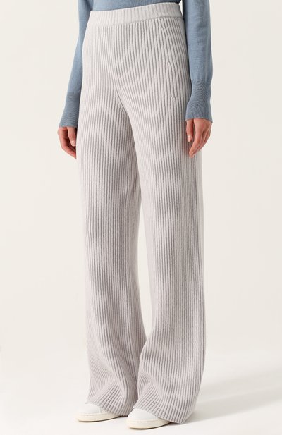 Шерстяные расклешенные брюки фактурной вязки MRZ, арт. FW17-0052, фото 3