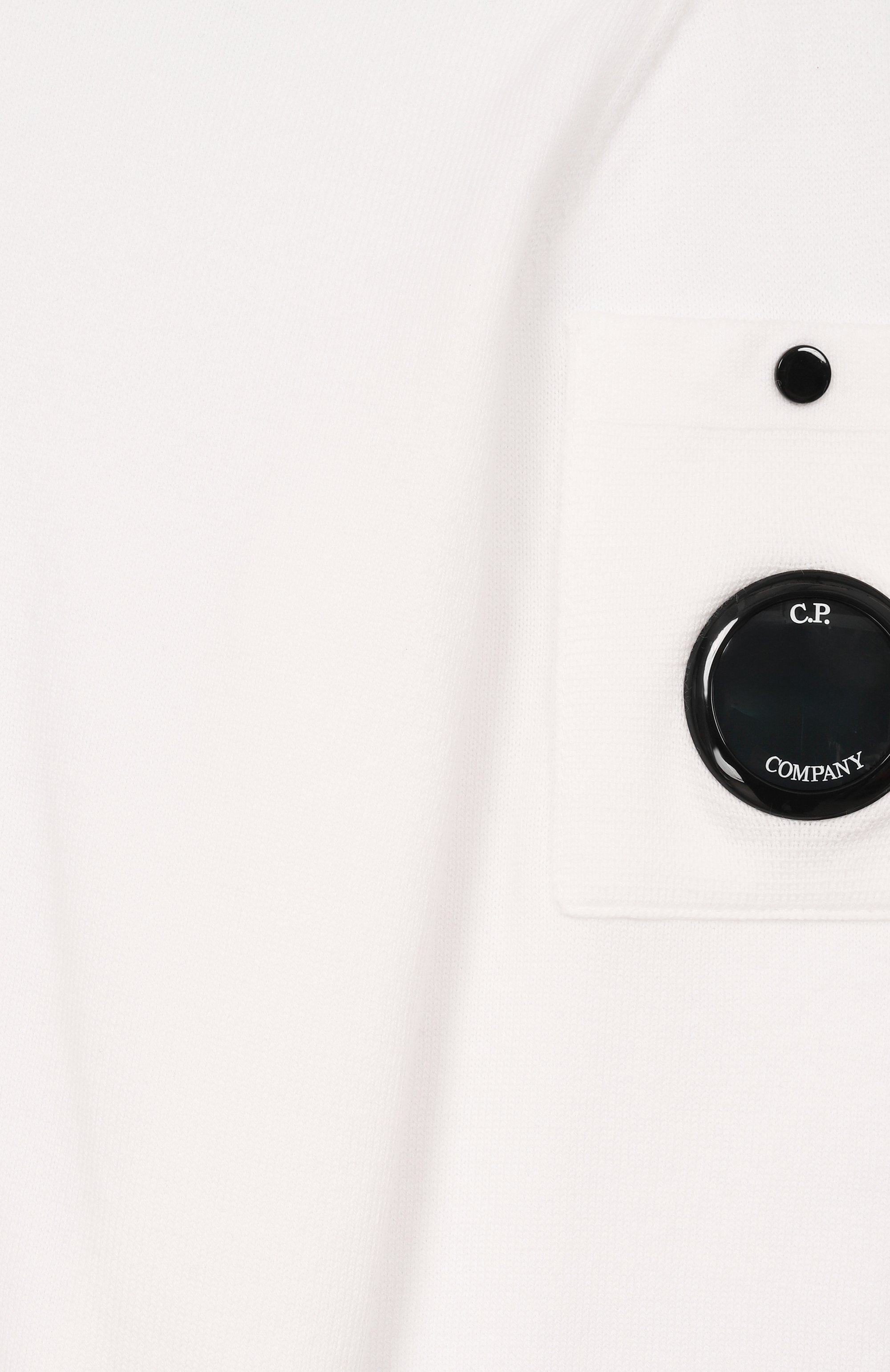 Хлопковый пуловер C.P. COMPANY молочного цвета по цене 19950 руб., арт. CUW000/LHE83_001, фото 3 Хлопковый пуловер C.P. COMPANY, арт. CUW000/LHE83_001, фото 3