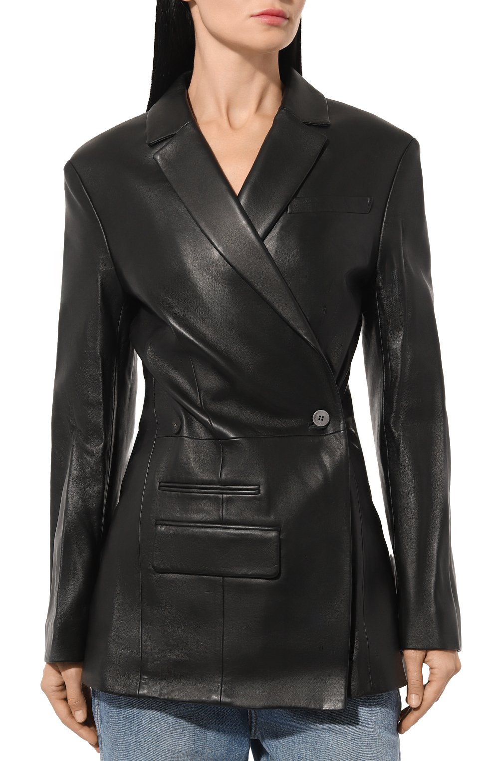 Кожаный жакет JACQUEMUS, арт. 24E243JA046/1576, фото 3