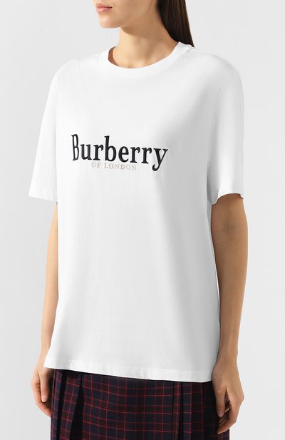 Хлопковая футболка BURBERRY, арт. 8005940, фото 3