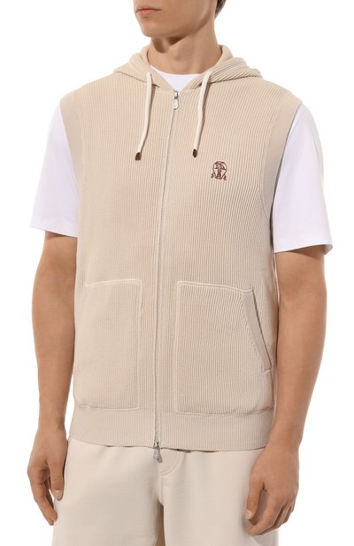 Хлопковый жилет BRUNELLO CUCINELLI, арт. M2920B2308, фото 3